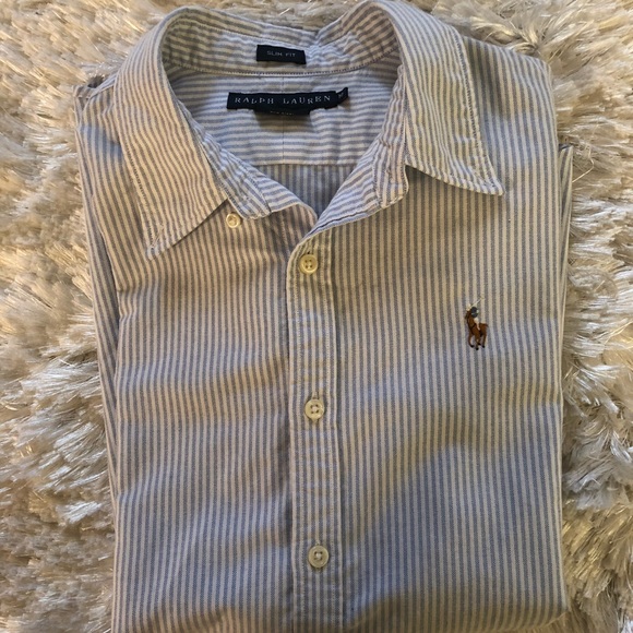 slim fit cotton oxford shirt ralph lauren